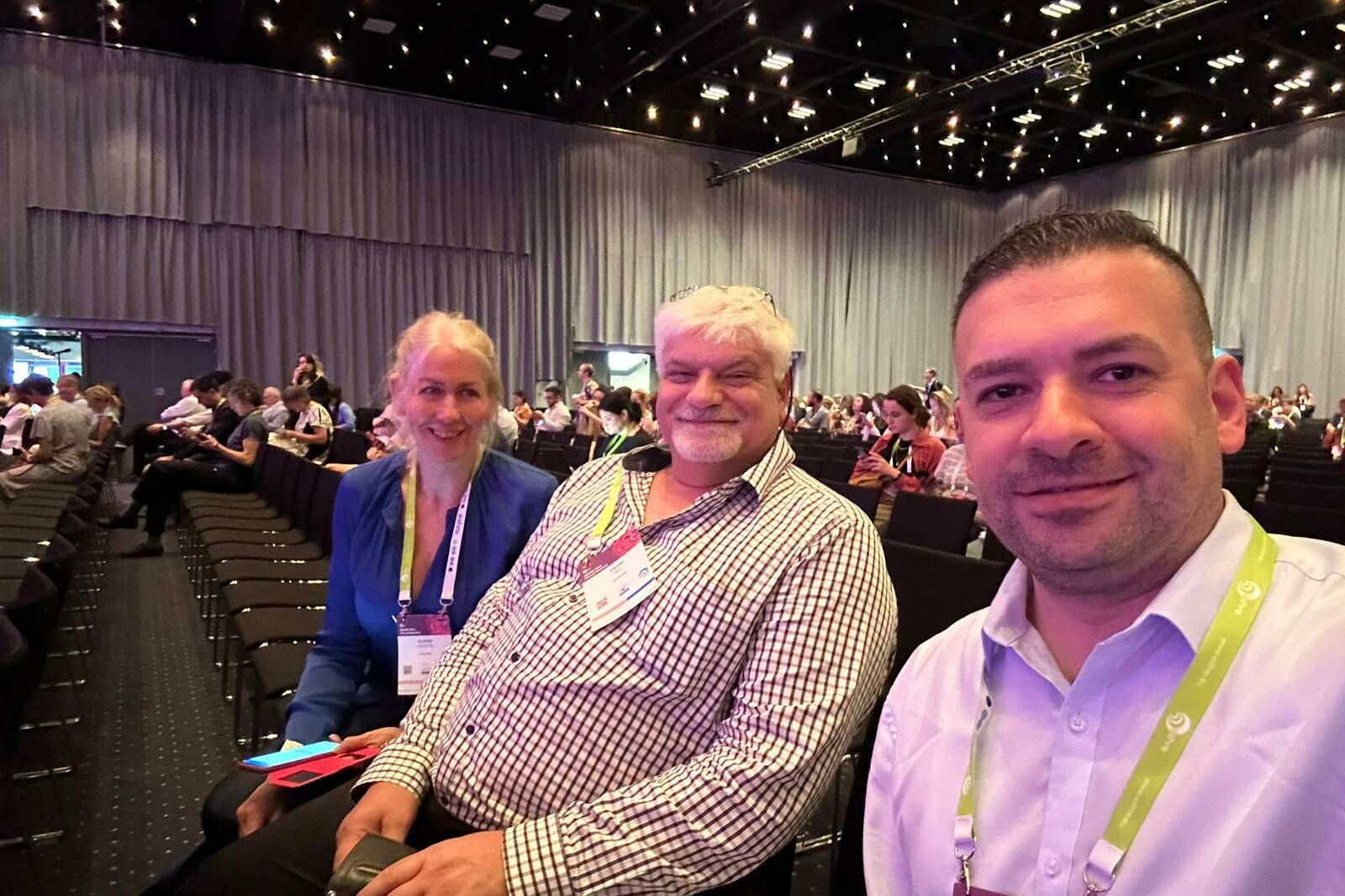 Alison, David and Hassan at ESHRE 2023